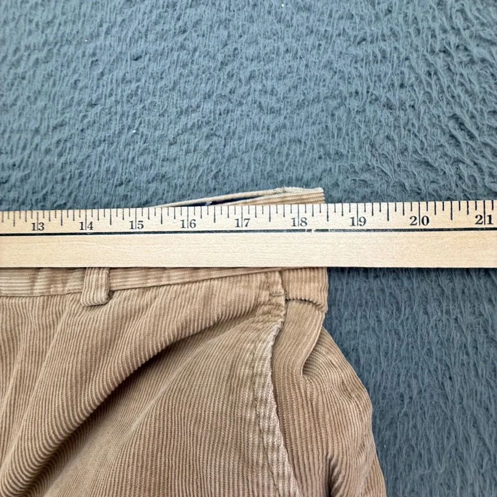Brooks Brothers 346 Tan Corduroy Pants Mens W40 L30 Straight Fit Cotton‎ Casual